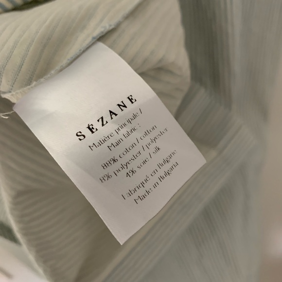 Beautiful SÉZANE (Fra) summer backless striped dress with pockets, EU40 (US8) - Picture 9 of 11